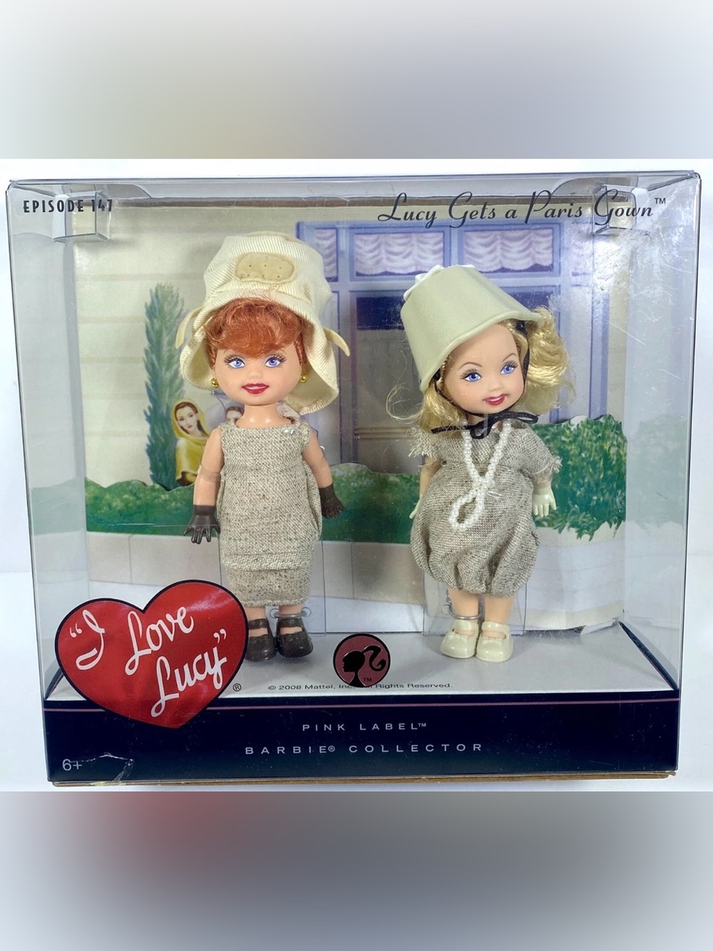 BARBIE DOLL 2008 I LOVE LUCY KELLY EPISODE 147 GETS A PARIS GOWN N2690 NRFB